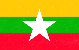 Myanmar Flag Illustration