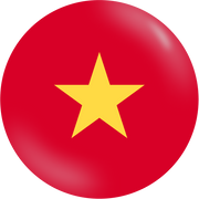 Vietnam flag circle